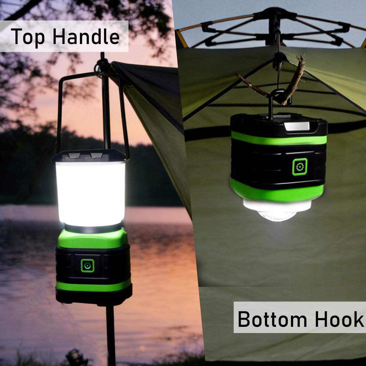 Lichamp lantern offers daylight white, bright, and warm modes for versatile lighting.
