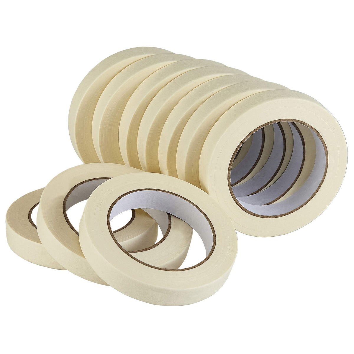 Lichamp masking tape 0.75-inch pack ready for general purpose use with clean removal.