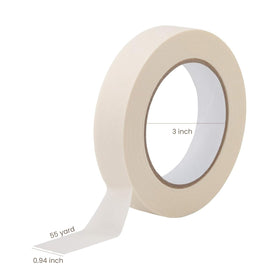 Lichamp masking tape adheres to various surfaces for reliable hold.