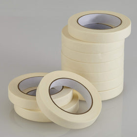 Lichamp masking tape beige rolls ideal for painting prep and wall touch-ups.
