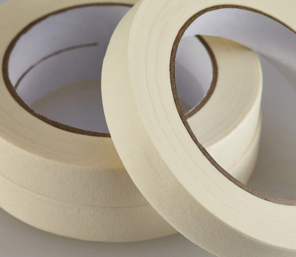 Lichamp masking tape white rolls suited for labeling and surface protection during projects.
