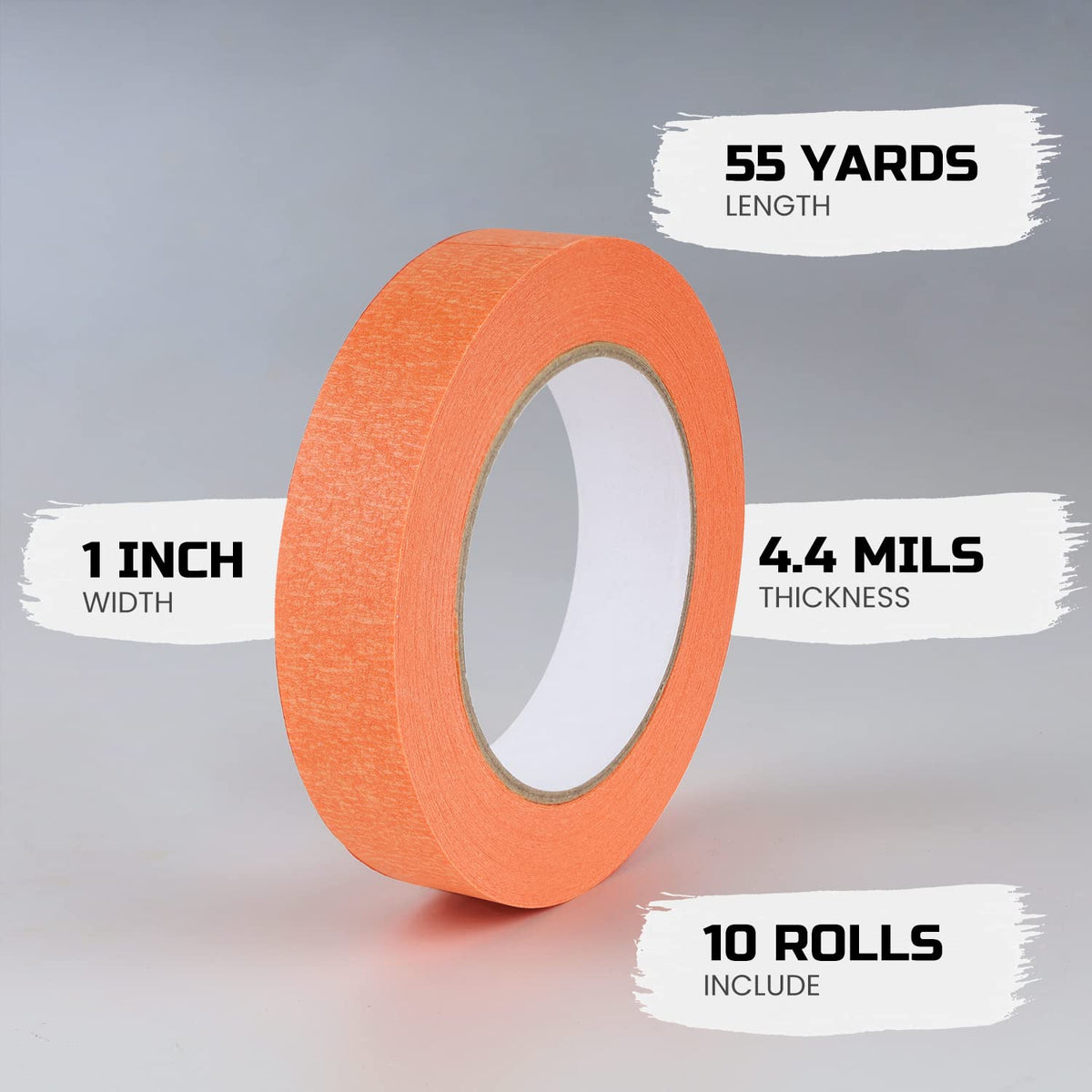 Lichamp orange tape adheres to multiple surfaces with strong holding power