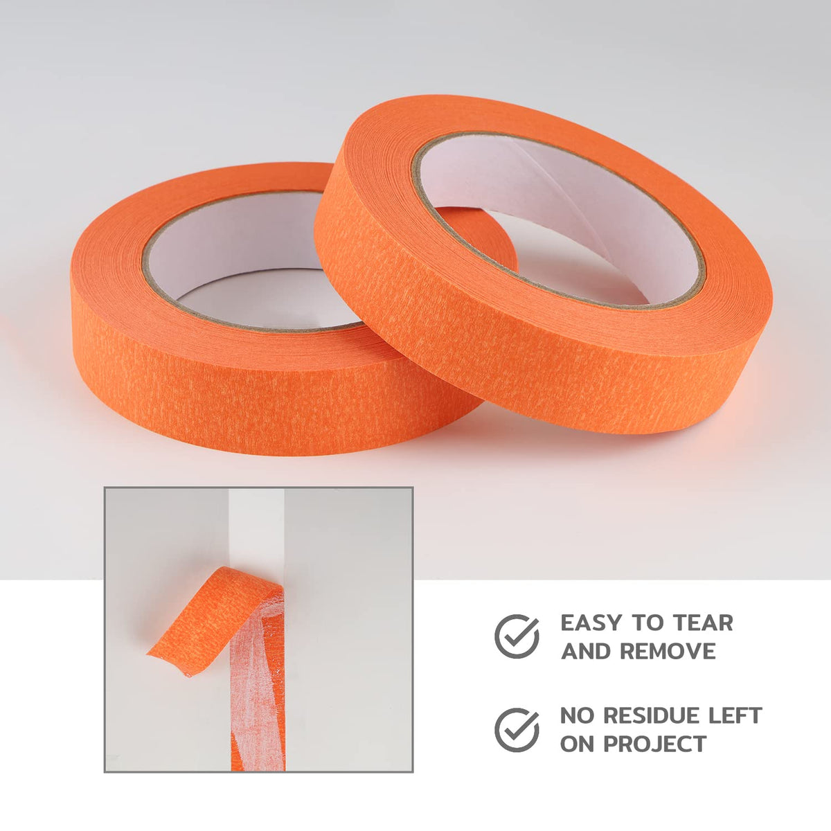 Lichamp tape provides clean edges with minimal lift or curling