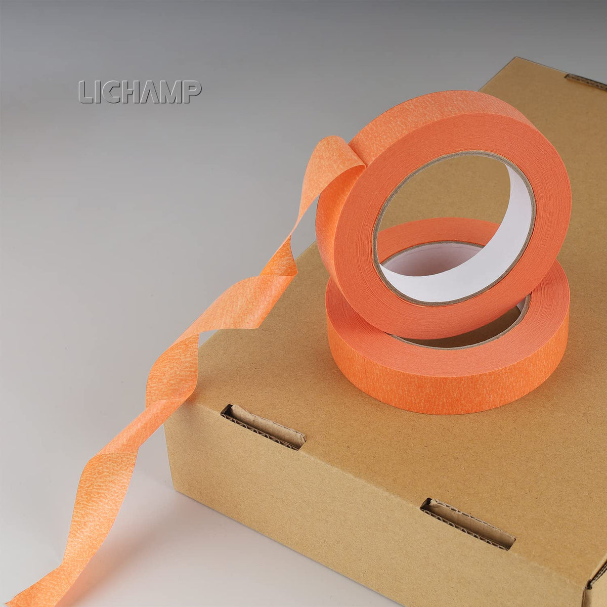 Lichamp orange tape helps achieve sharp lines with proper scoring