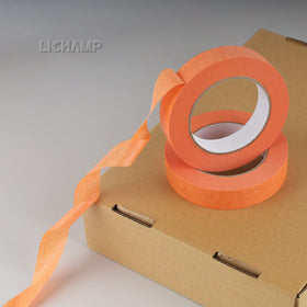 Lichamp orange tape helps achieve sharp lines with proper scoring