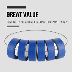 Lichamp blue tape tear-back design enables easy unwinding.
