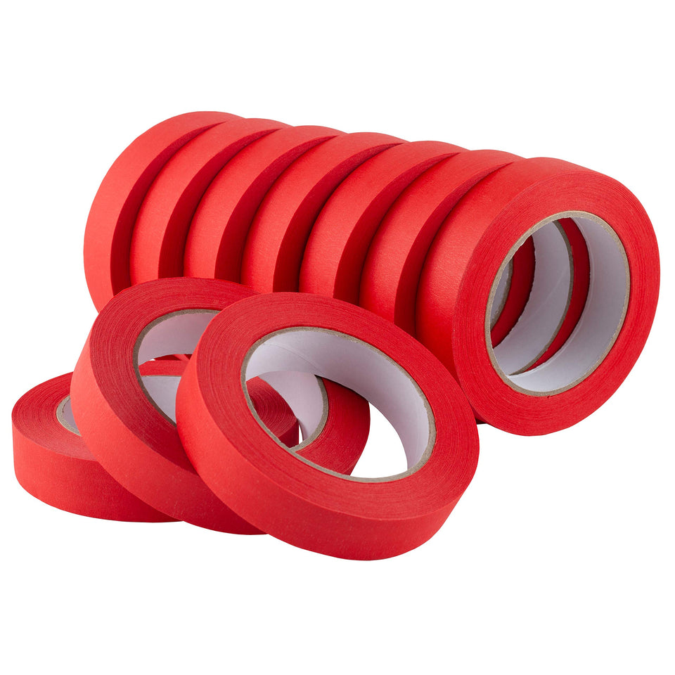 Lichamp red painters tape 1in roll for precise edge lines on walls.
