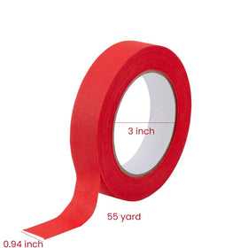 Lichamp red painters tape bulk pack ideal for indoor painting projects.