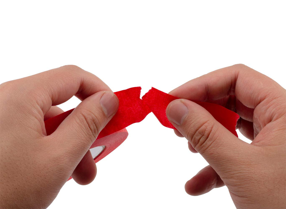 Lichamp red painters tape controlled-unwind design for smooth dispensing.