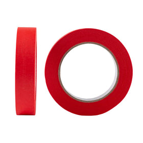 Lichamp red painters tape crepe backing conforms to curved surfaces.