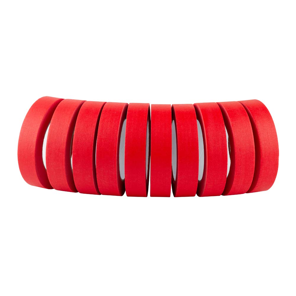 Lichamp red painters tape suitable for indoor and outdoor use.