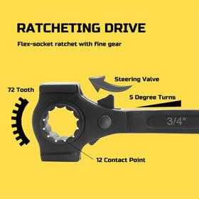 Lichamp spud wrench with 12 contact points for secure grip on bolts