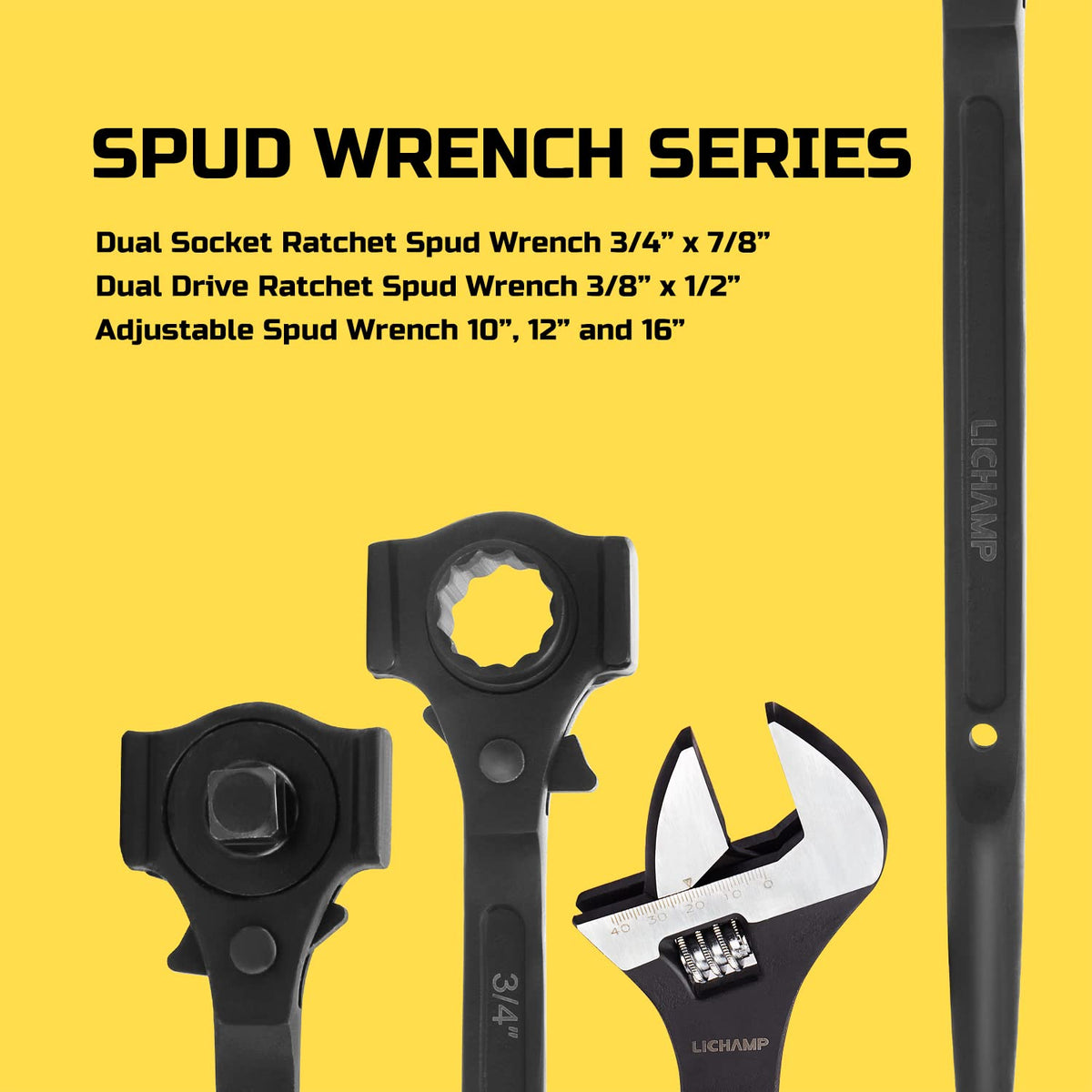 Lichamp spud ratchet wrench ideal for construction work on site