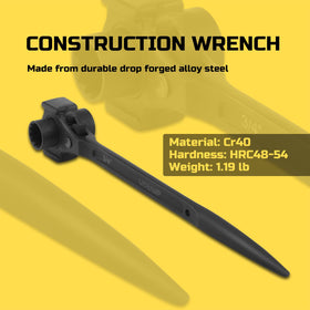 Lichamp spud wrench long handle increases leverage for torque