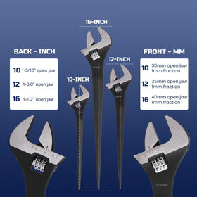 Lichamp durable alloy steel spud wrench with black oxide finish resists wear.
