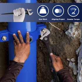 Lichamp three-pack display highlighting value and ready-to-use spud wrench set.