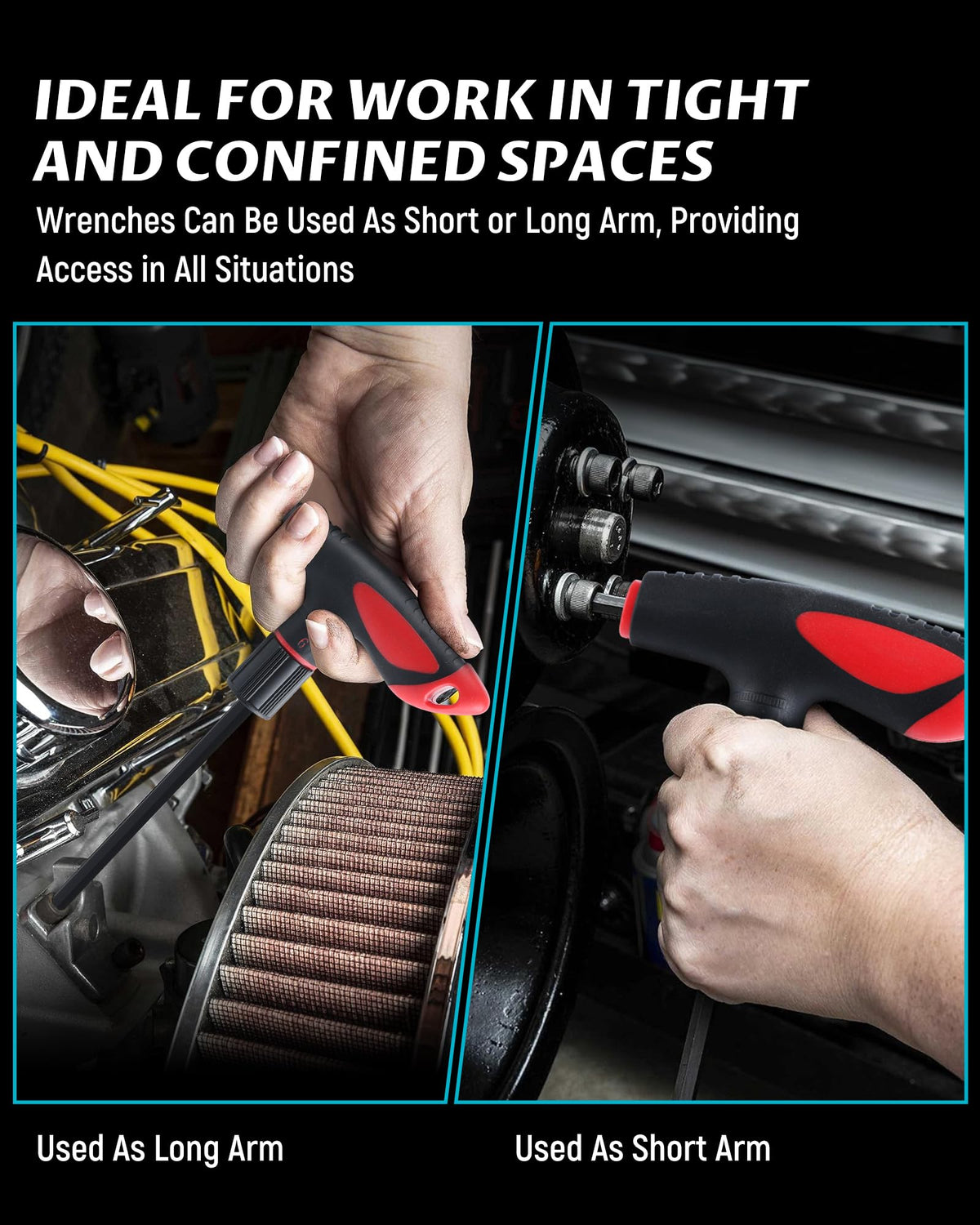 Lichamp 4mm T-handle hex key designed for reliable leverage in tight spaces.