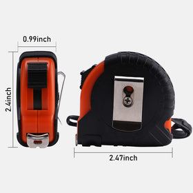 Lichamp tape measure end hook with three-point riveted design for stable measurements.