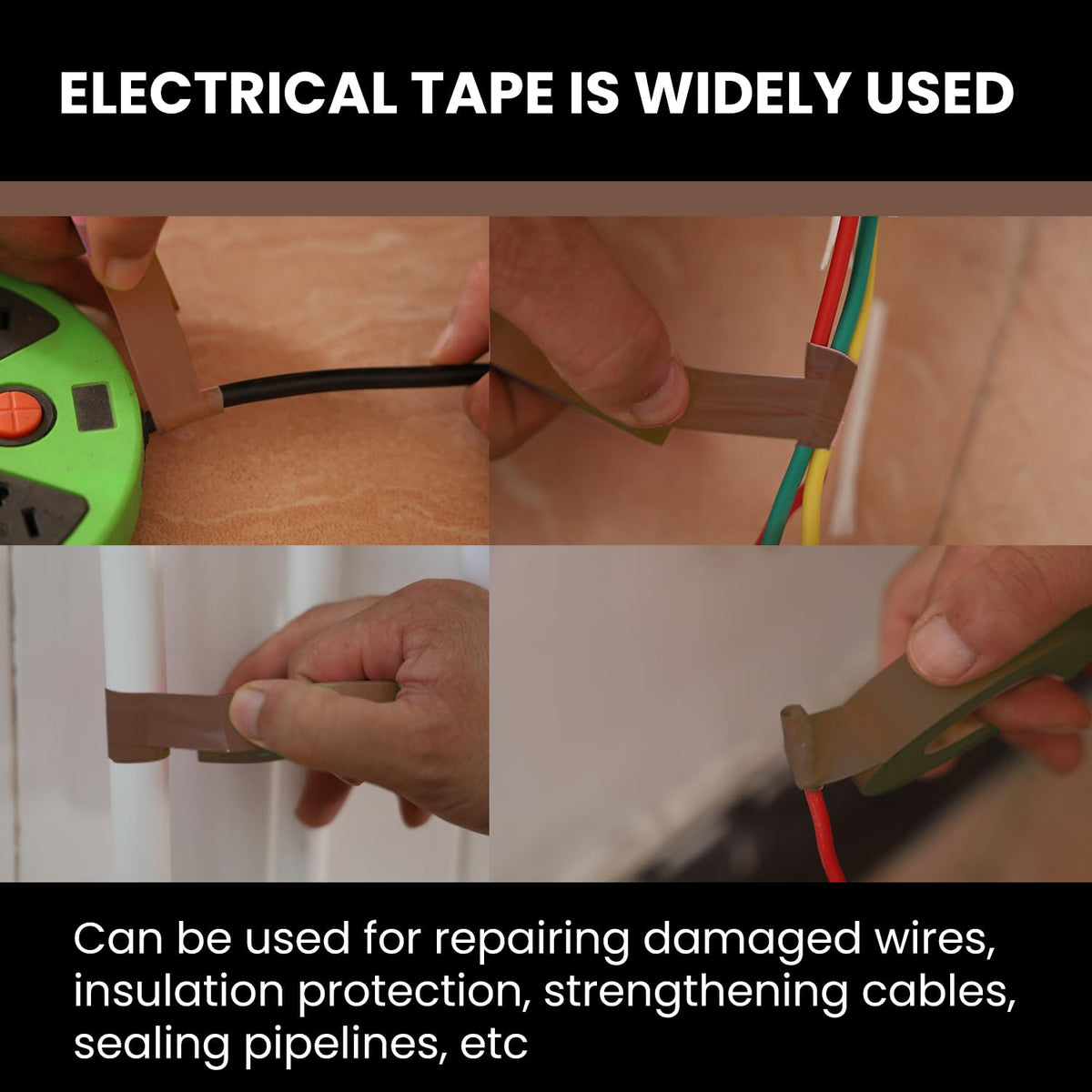 Compact rolls stored neatly for contractor kits and DIY projects