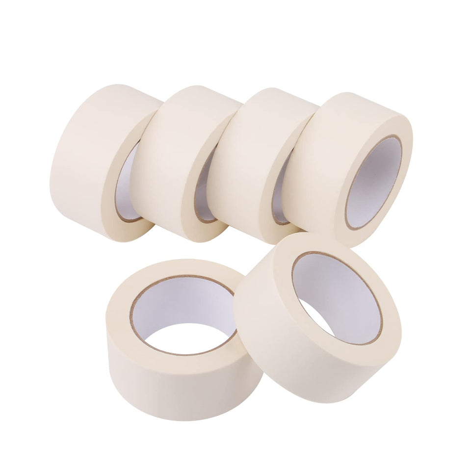 Lichamp wide masking tape 2in roll shows a clean edge for precise painting.