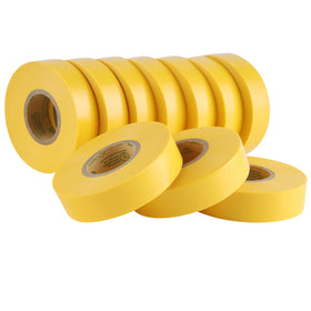 Lichamp yellow electrical tape rolls close-up showing color and vinyl texture for insulation
