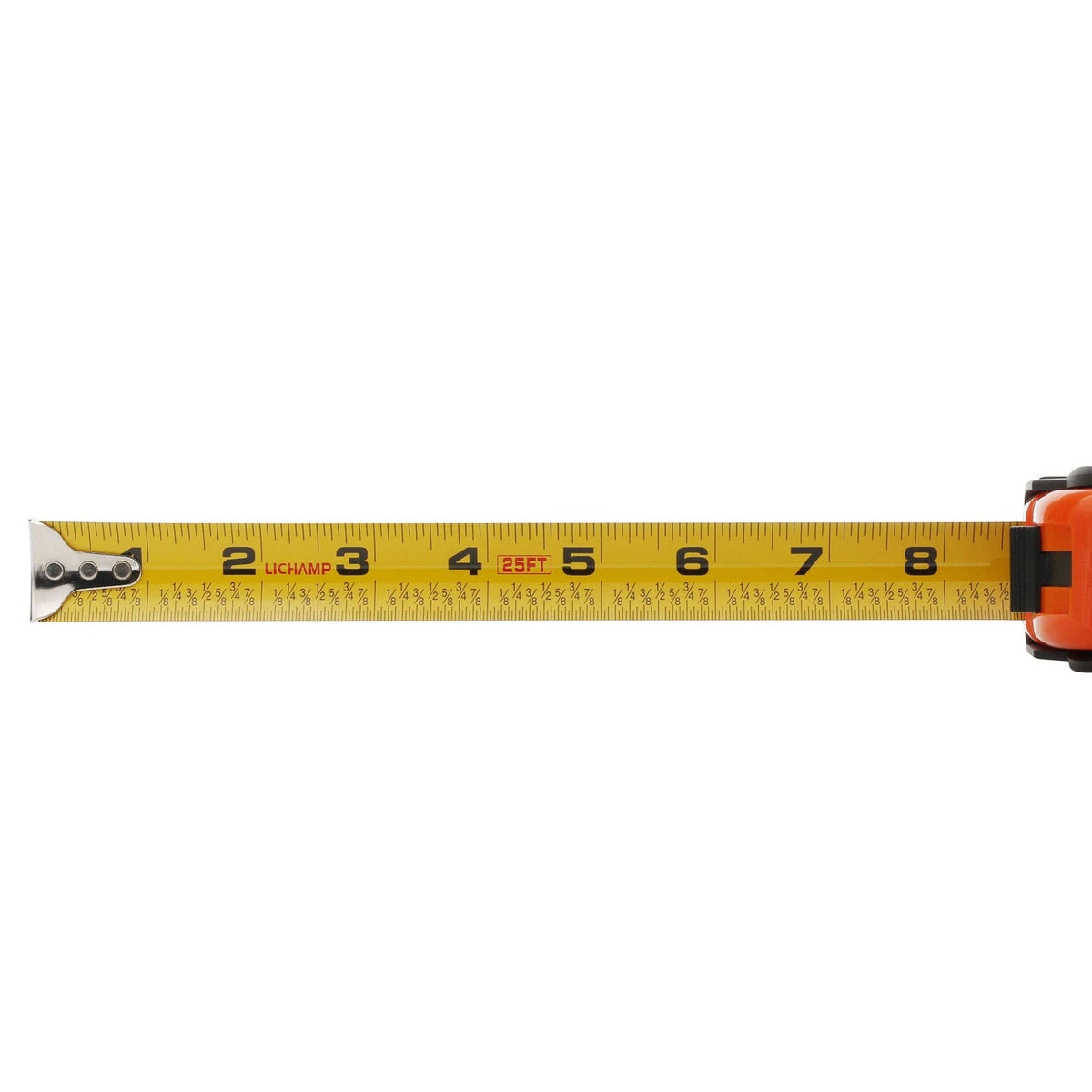 Lichamp yellow-on-black readability enhances visibility on busy job sites.