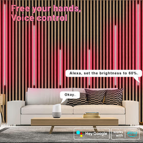 Lichaser self-adhesive LED strip kit ready for clean installation