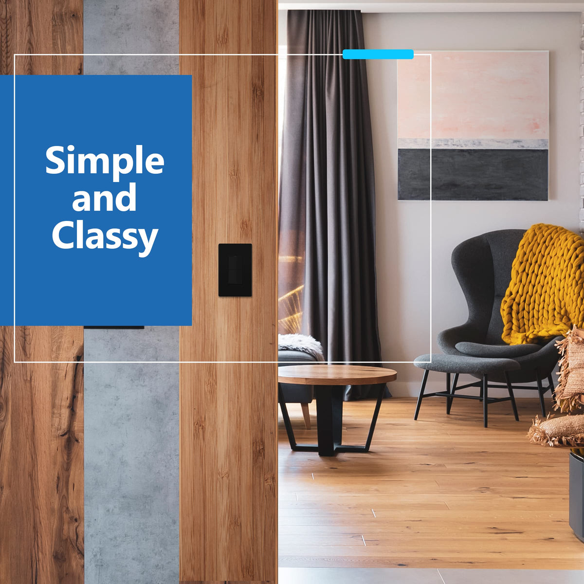 LIDER matte black finish adds modern style to interiors