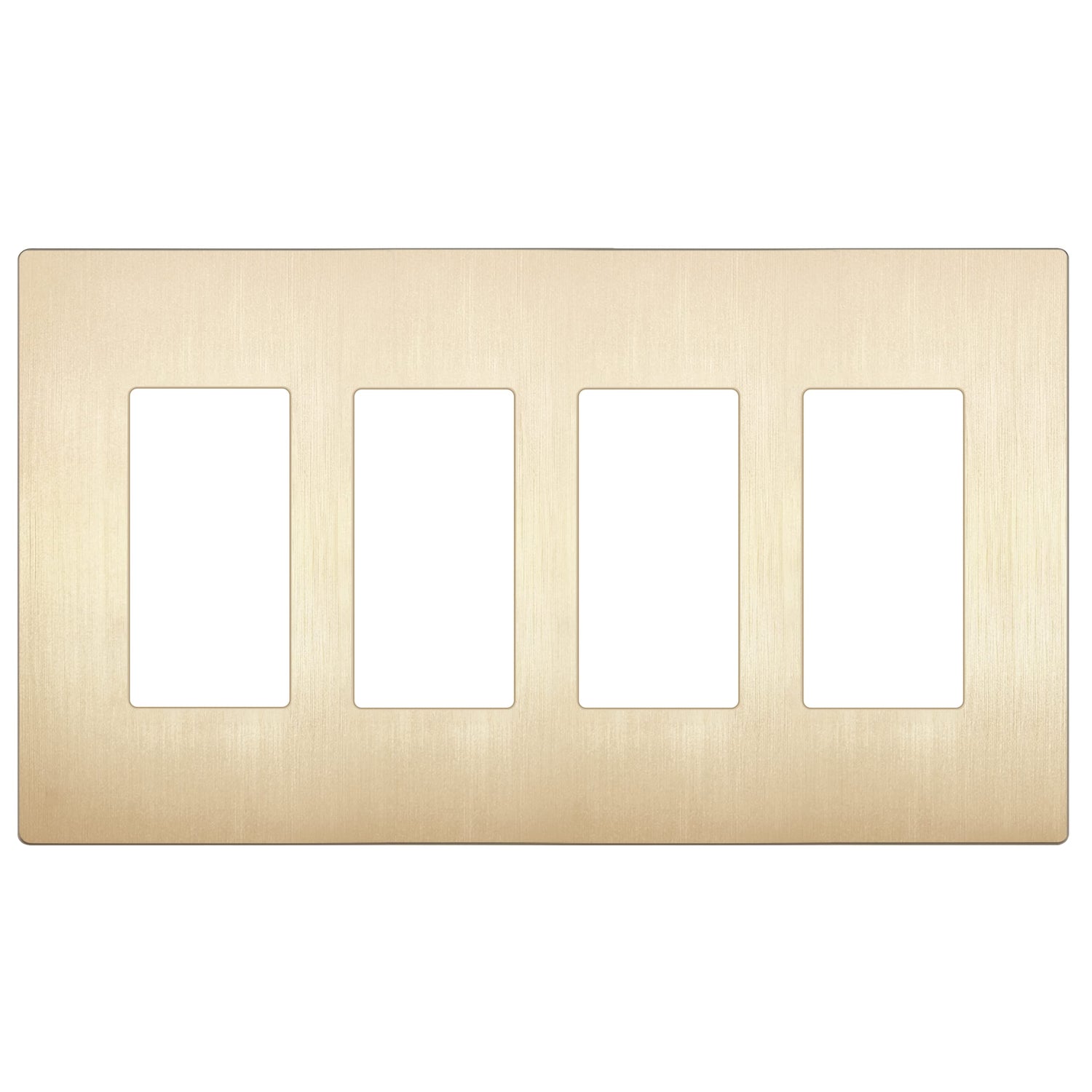 LIDER decorator switch cover in brushed gold for elegant, easy-to-clean wall plate