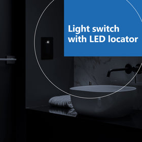 LIDER lighted version with LED locator for nighttime switch location