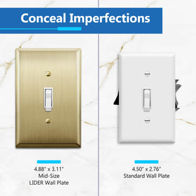 LIDER LMWP-11M wall plate side profile emphasizes mid-size footprint