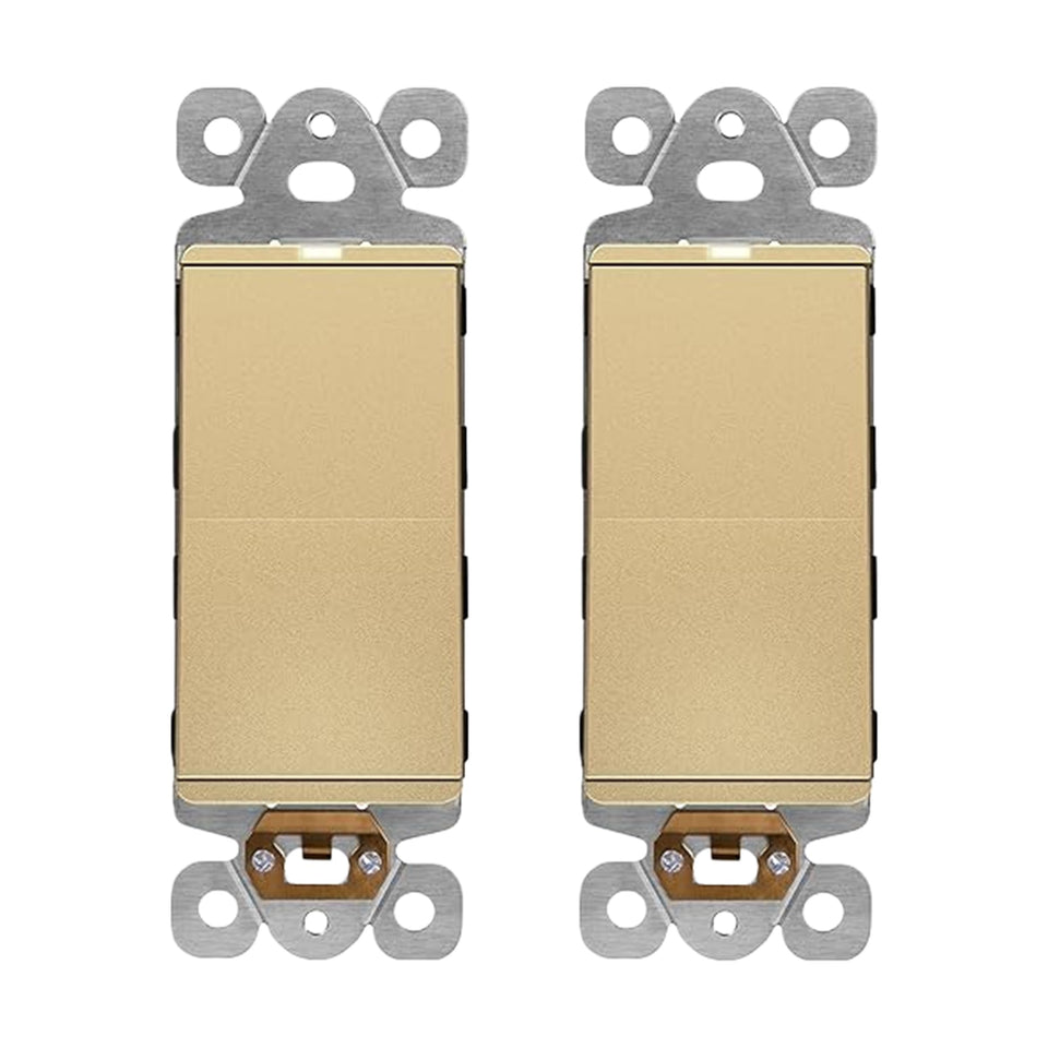 LIDER minimalist lighted decorator switch—front view, frameless design for modern homes.