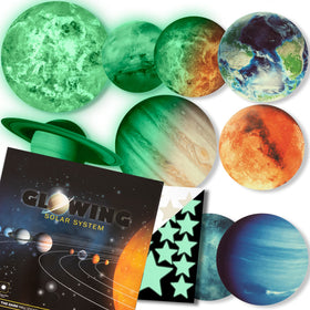 LiderStar glow stars ceiling green for a calming bedtime ambiance.