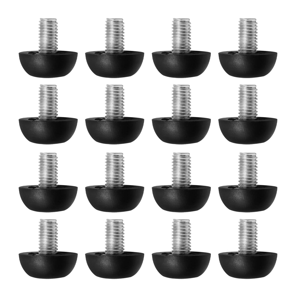 LIDSCURA leveling foot M8-8mm showing sturdy screw-in base for stable furniture