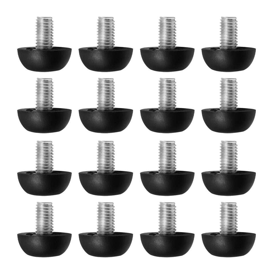 LIDSCURA leveling foot M8-8mm showing sturdy screw-in base for stable furniture