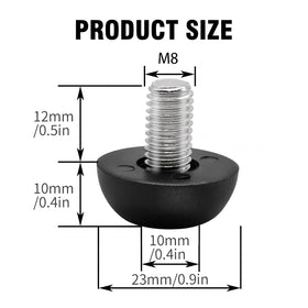 LIDSCURA replacement levelers protect surfaces across furniture.