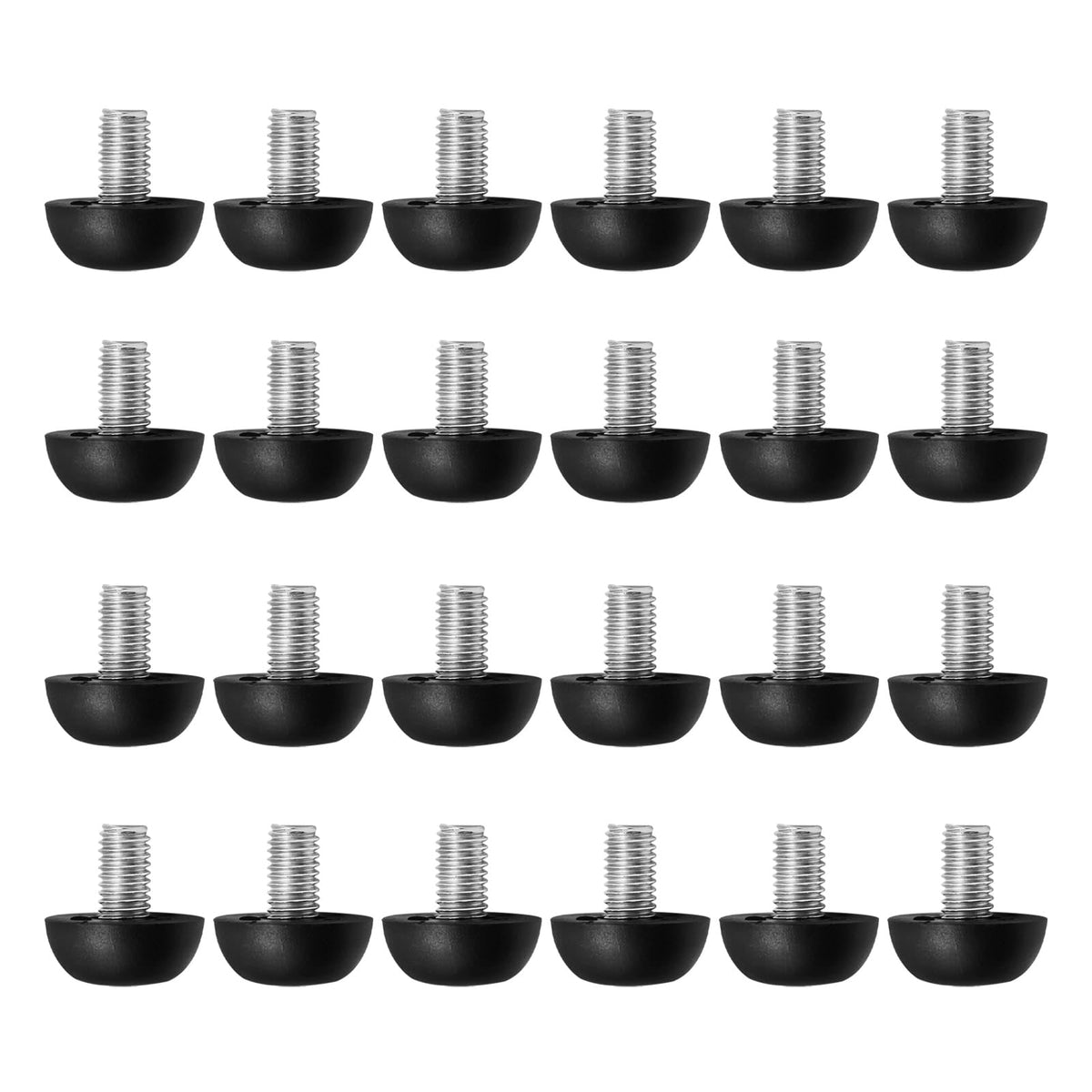 LIDSCURA stainless steel leg leveler closeup for durable outdoor use.
