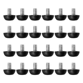 LIDSCURA stainless steel leg leveler closeup for durable outdoor use.