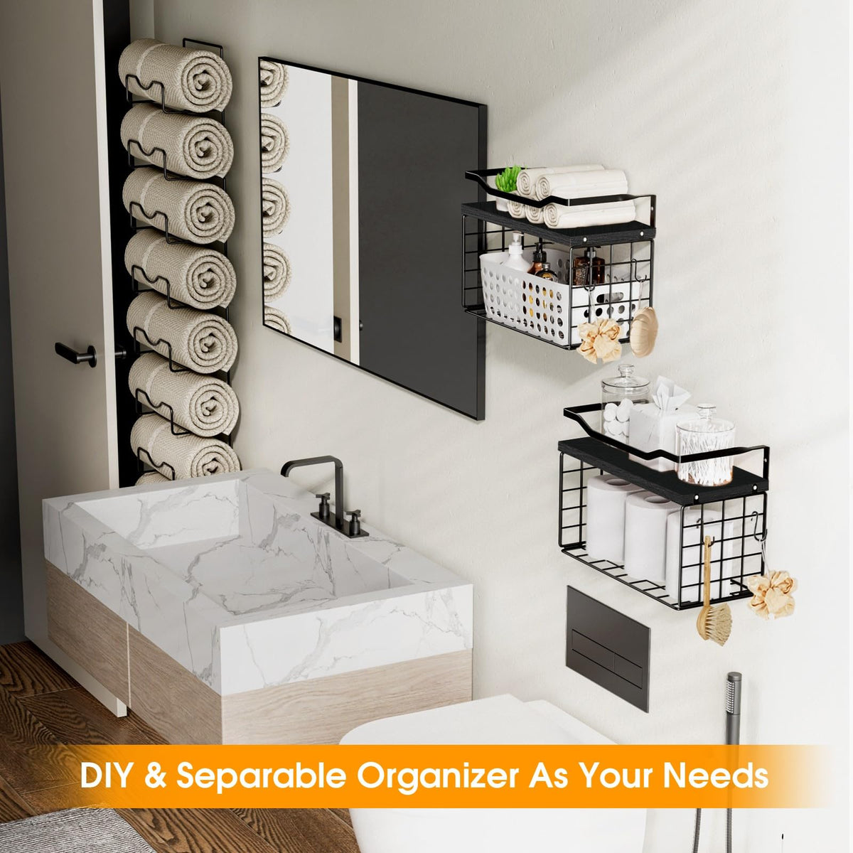 LIDTOP easy-to-install rack with clear hardware and mounting guide