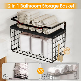 LIDTOP multi-tier towel holder helps keep towels neatly separated