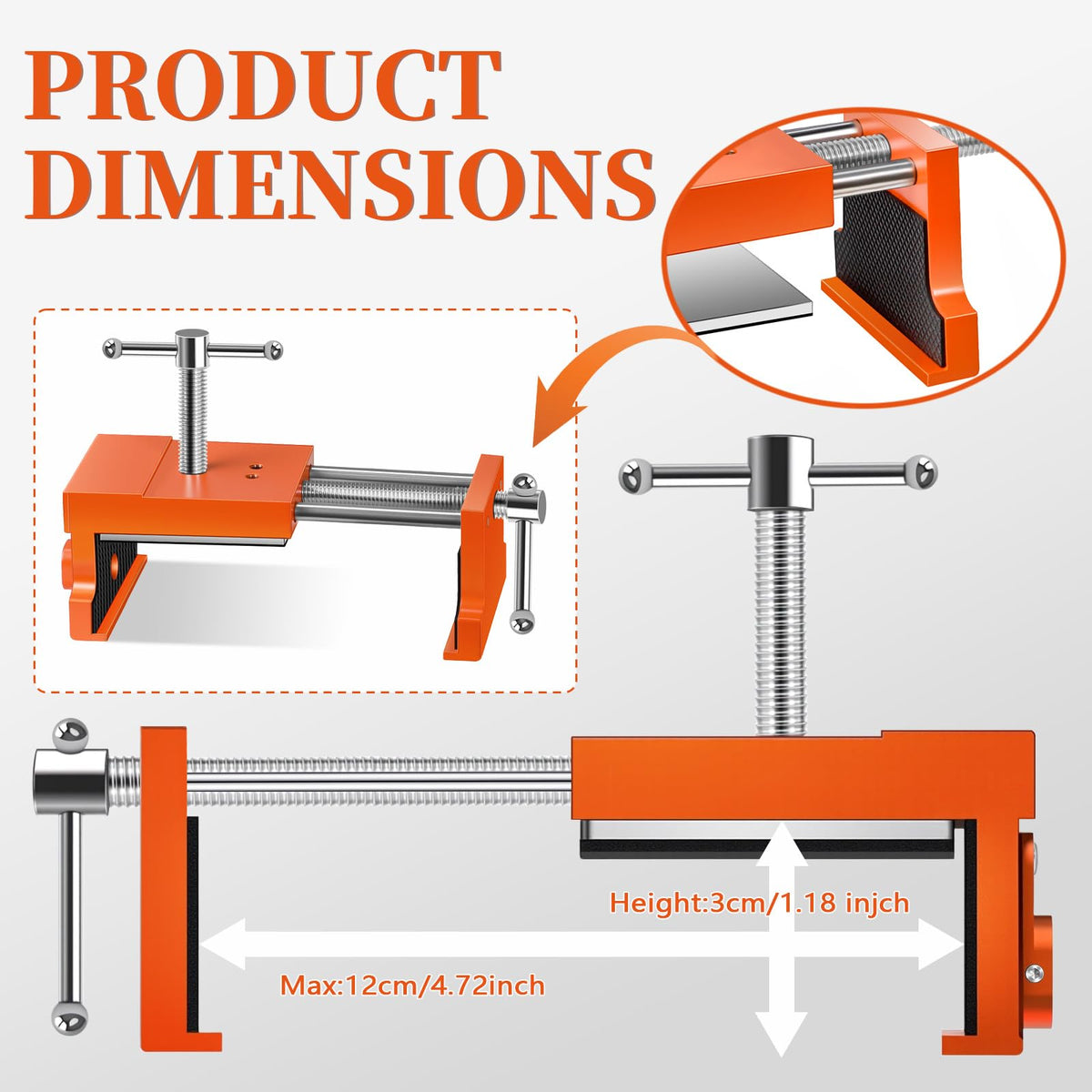 Lifarsculp cabinet clamps with drilling guide help align pilot holes and fasten screws.