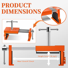 Lifarsculp cabinet clamps with drilling guide help align pilot holes and fasten screws.