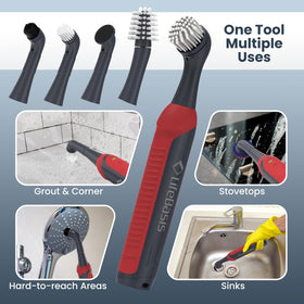 LifeBasis scrubber pad refills for tough grime on floors