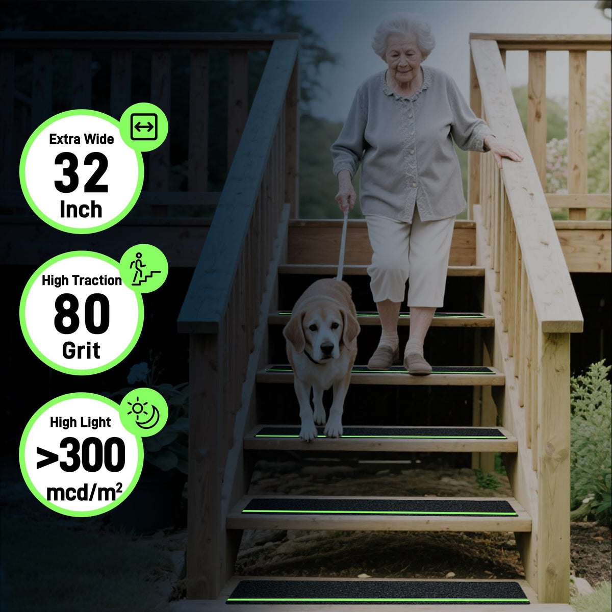 LifeGrip glow strip enhances safety during low light and power outages.