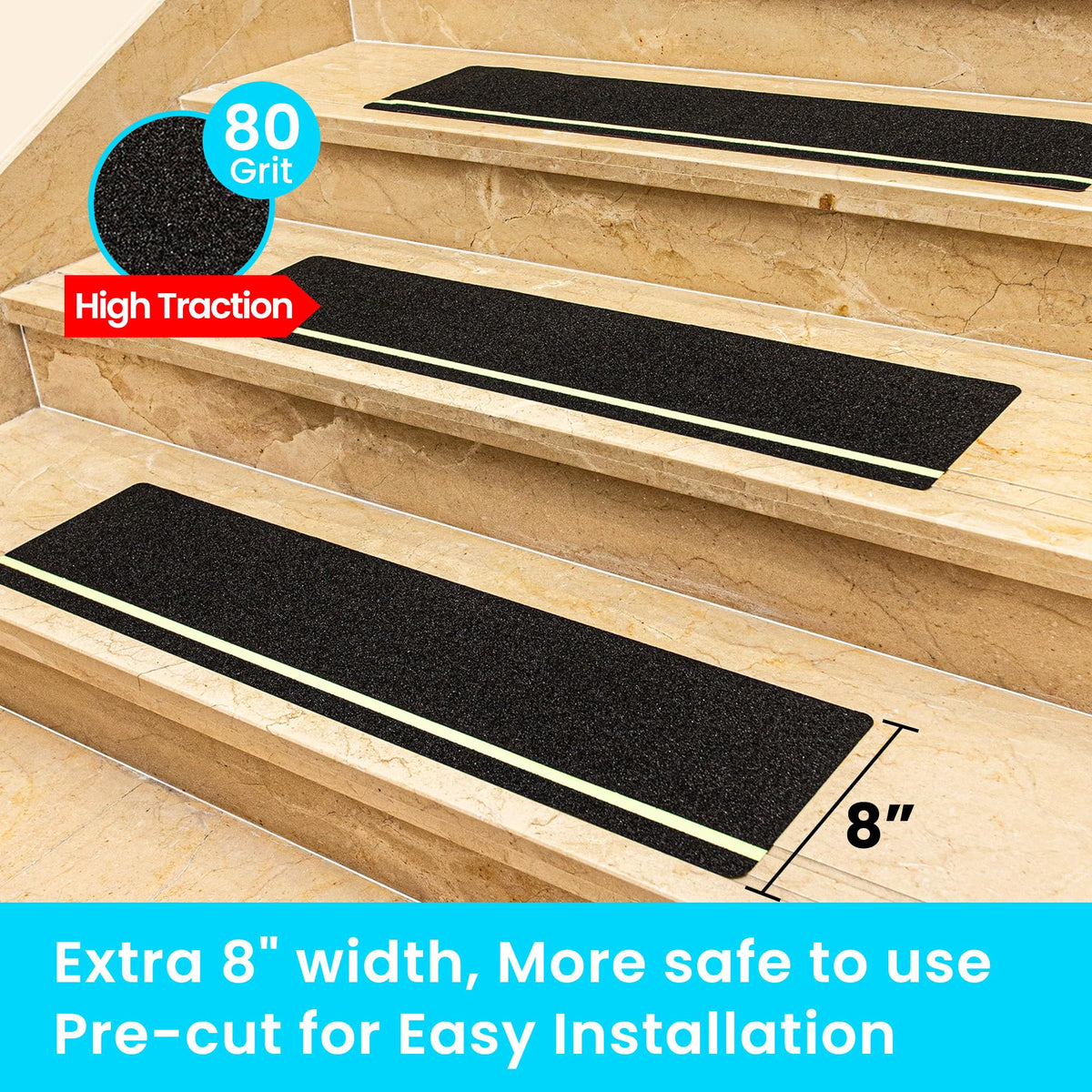 LifeGrip glow strip enhances safety on outdoor stairs