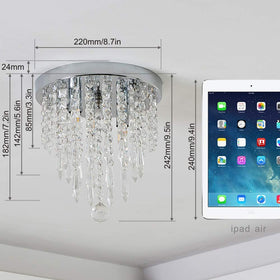 Lifeholder mini chandelier bedroom soft glow for cozy mornings and evenings.