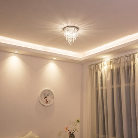 Lifeholder mini chandelier crystal drapes create luxurious ambience.