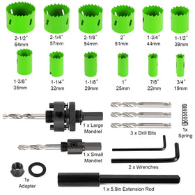 LifeIdeas 12-blade hole saw set for versatile projects