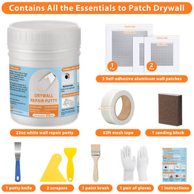LifeisLuck drywall mesh tape secures patches for durable repairs.