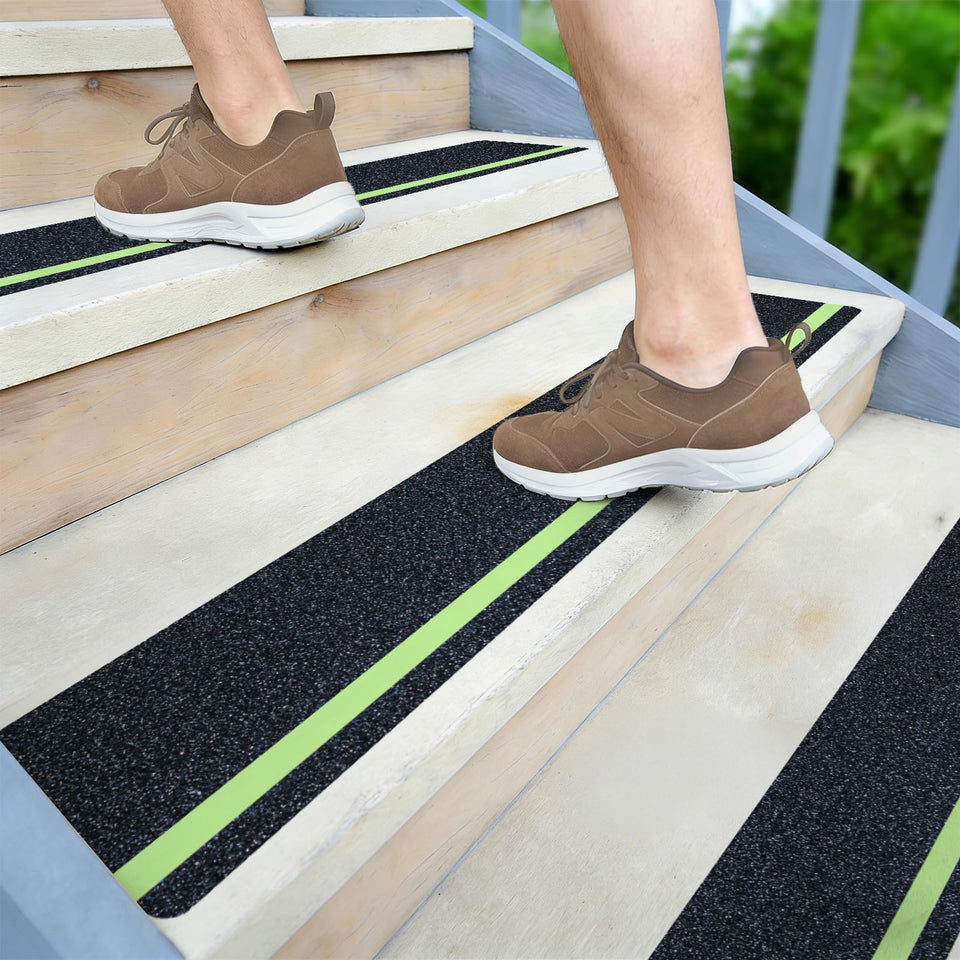 LifeGrip anti-slip treads 4x32 on stairs provide trusted footing.